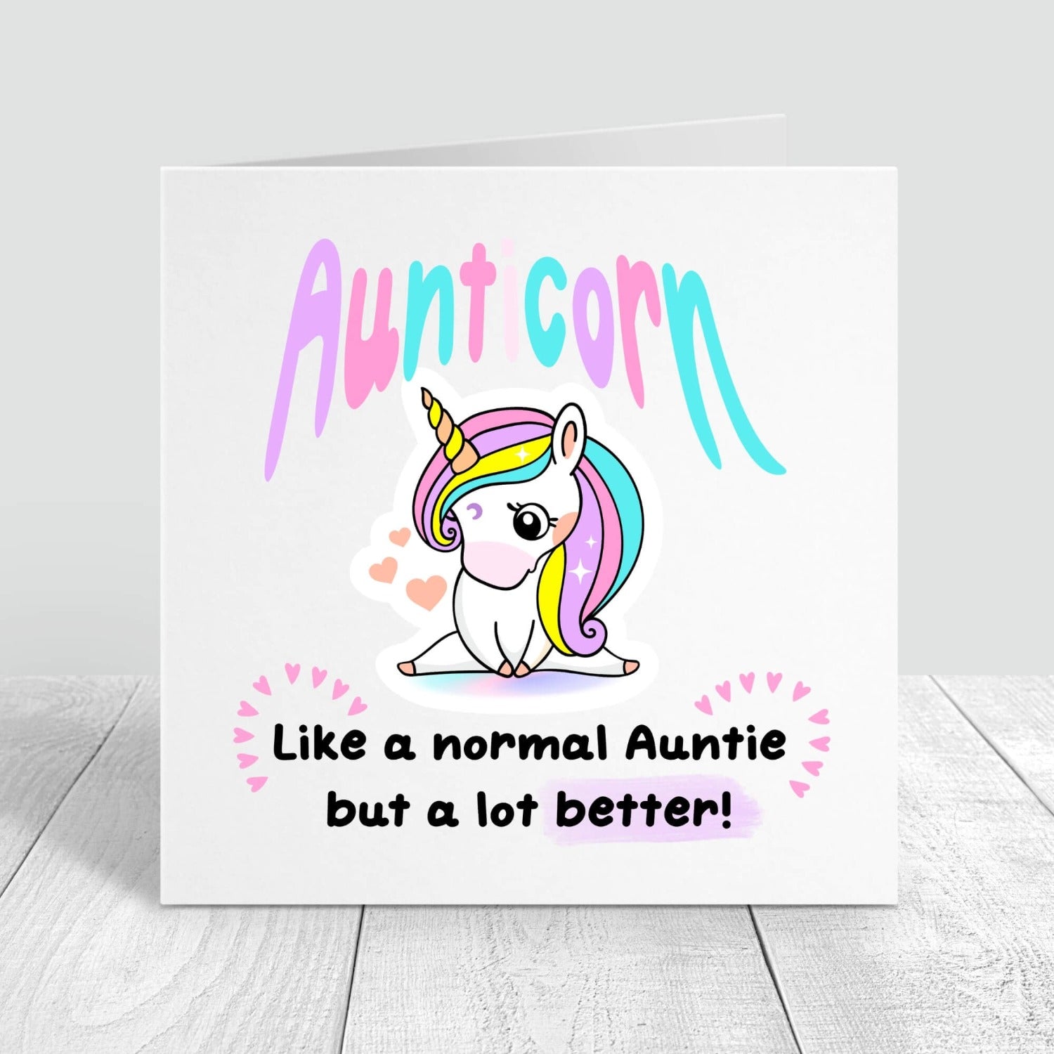 funny birthday card for auntie personalised