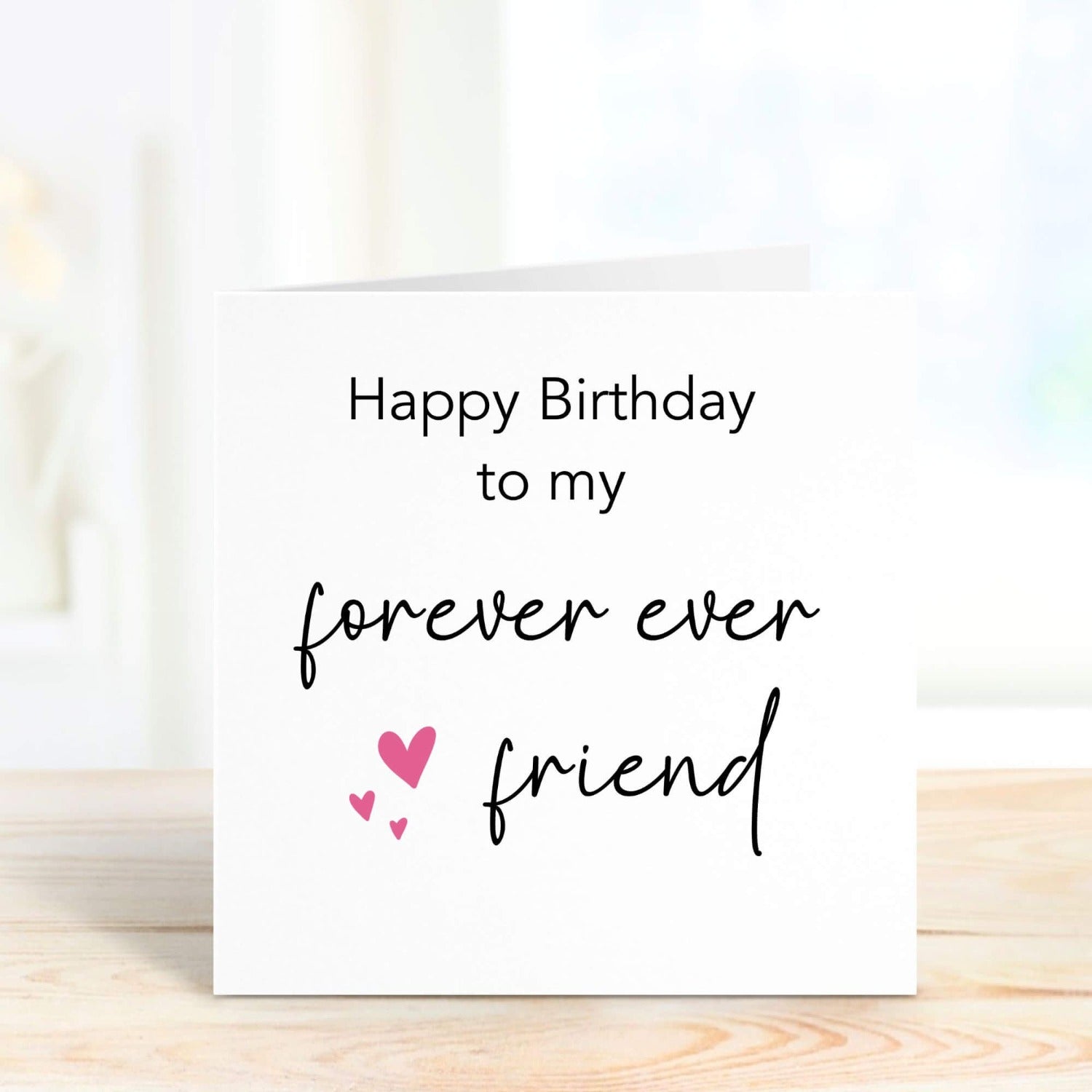 personalised birthday card forever ever friend