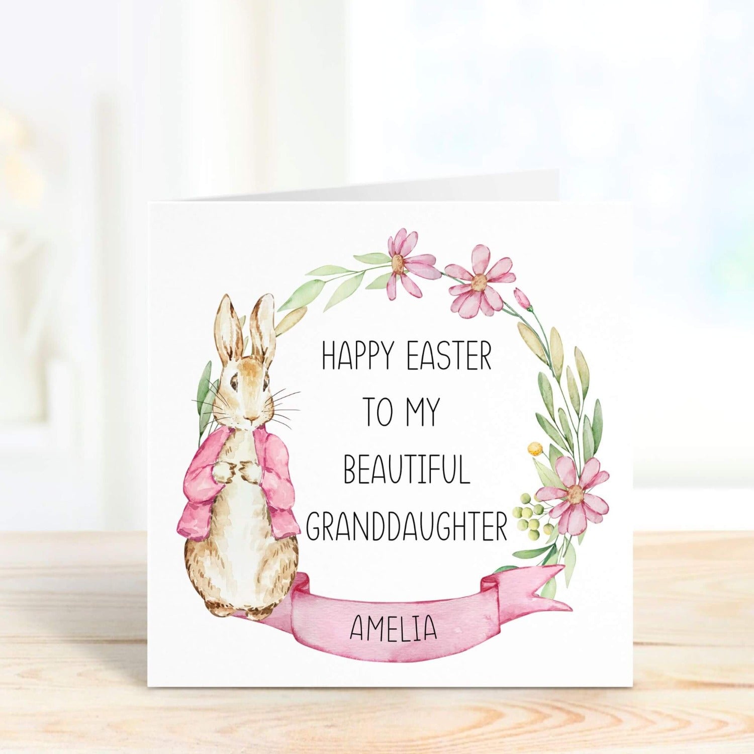 personalised easter card to my granddaughter