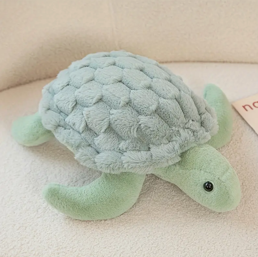 green turtle huggable toy