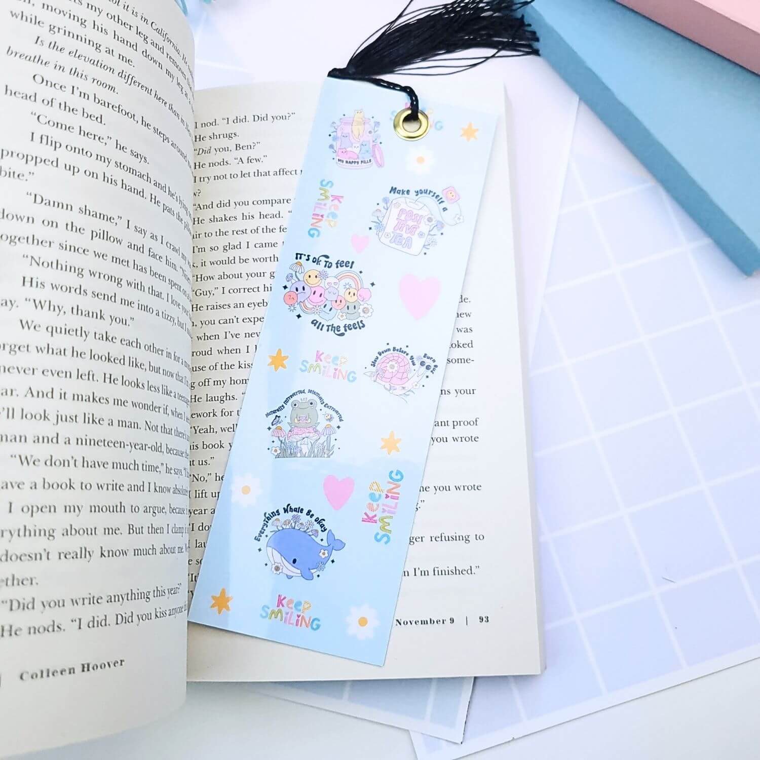 affirmation bookmark with tassel