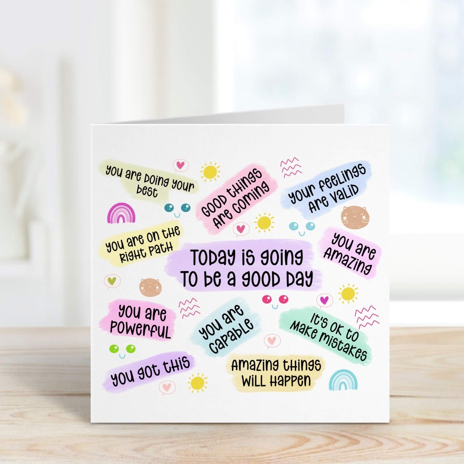personalised positivity card