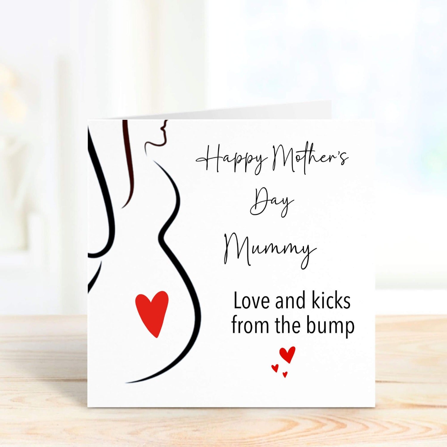 personalised pregnancy card for mother's day 