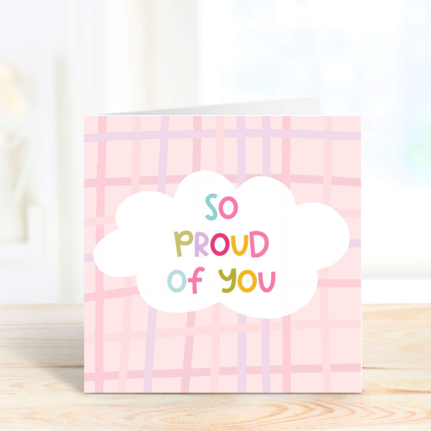 personalised greeting card - so proud of you