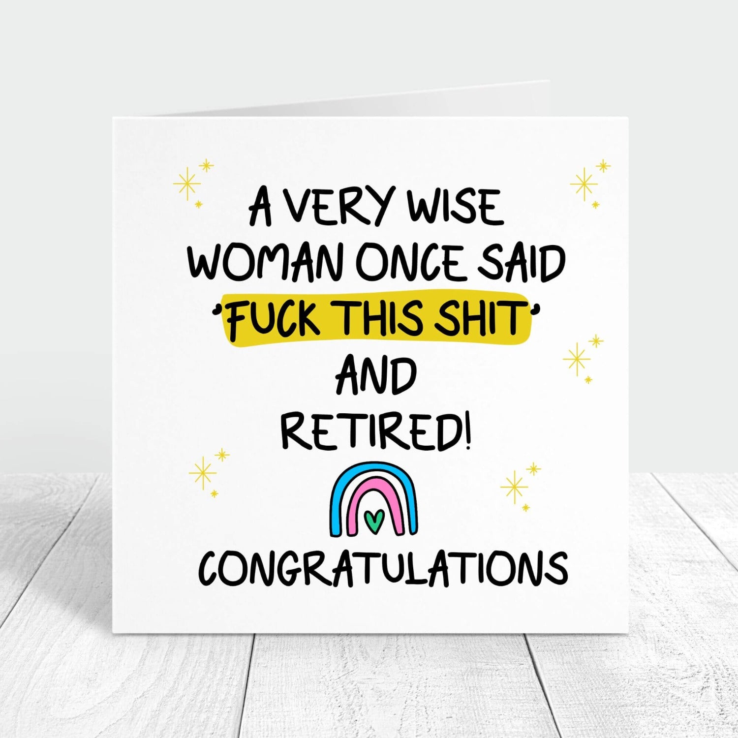 funny retirement personalised card
