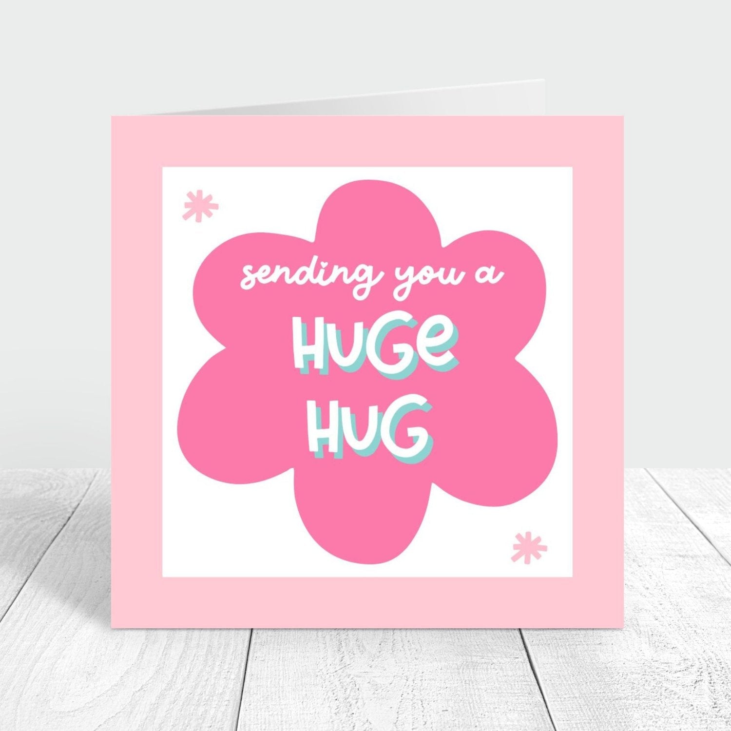 sending you a huge hug greeting card