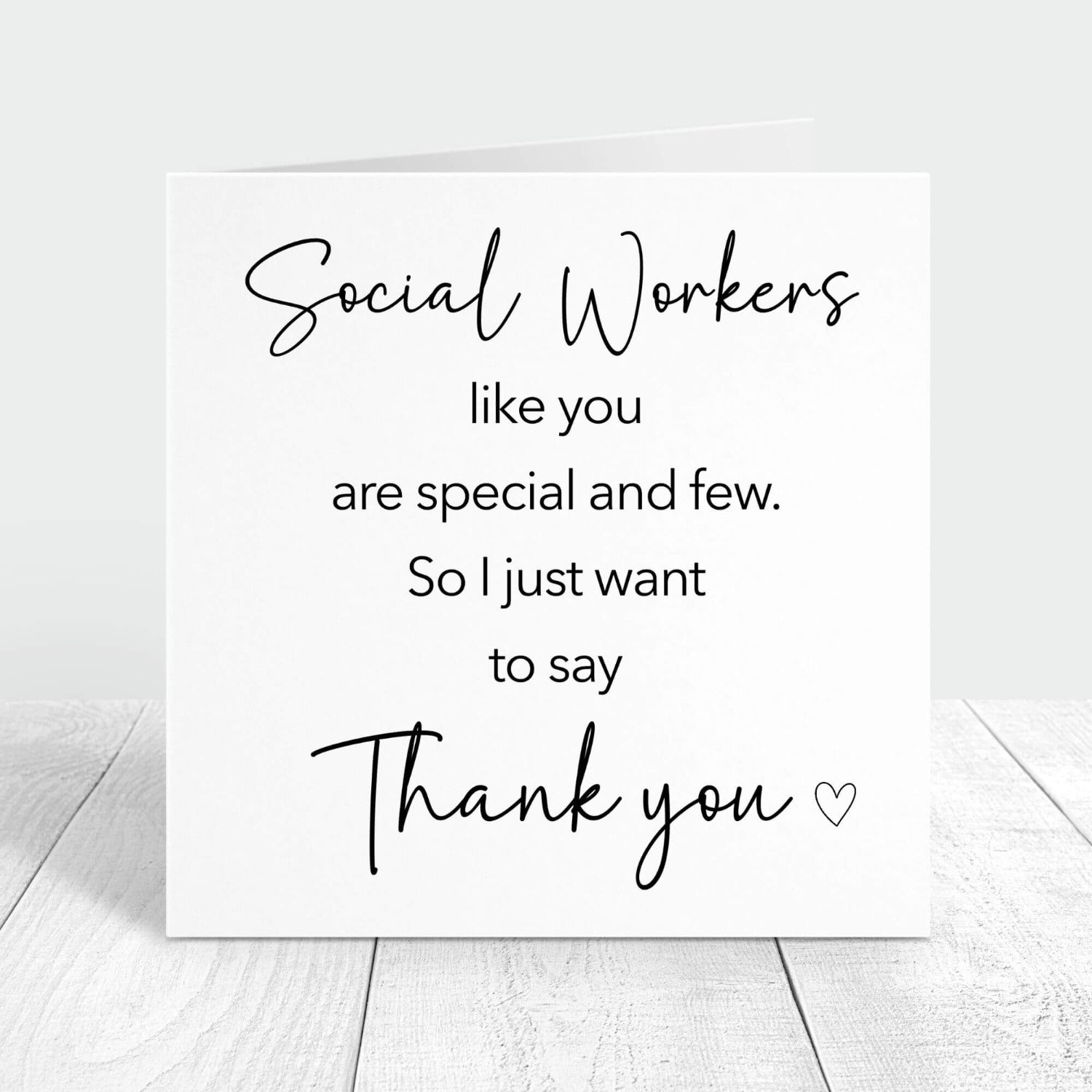 social workers like you are special and few personalised card