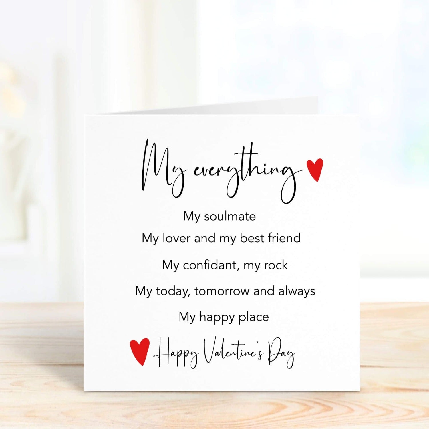 my everything personalised valentine's day card