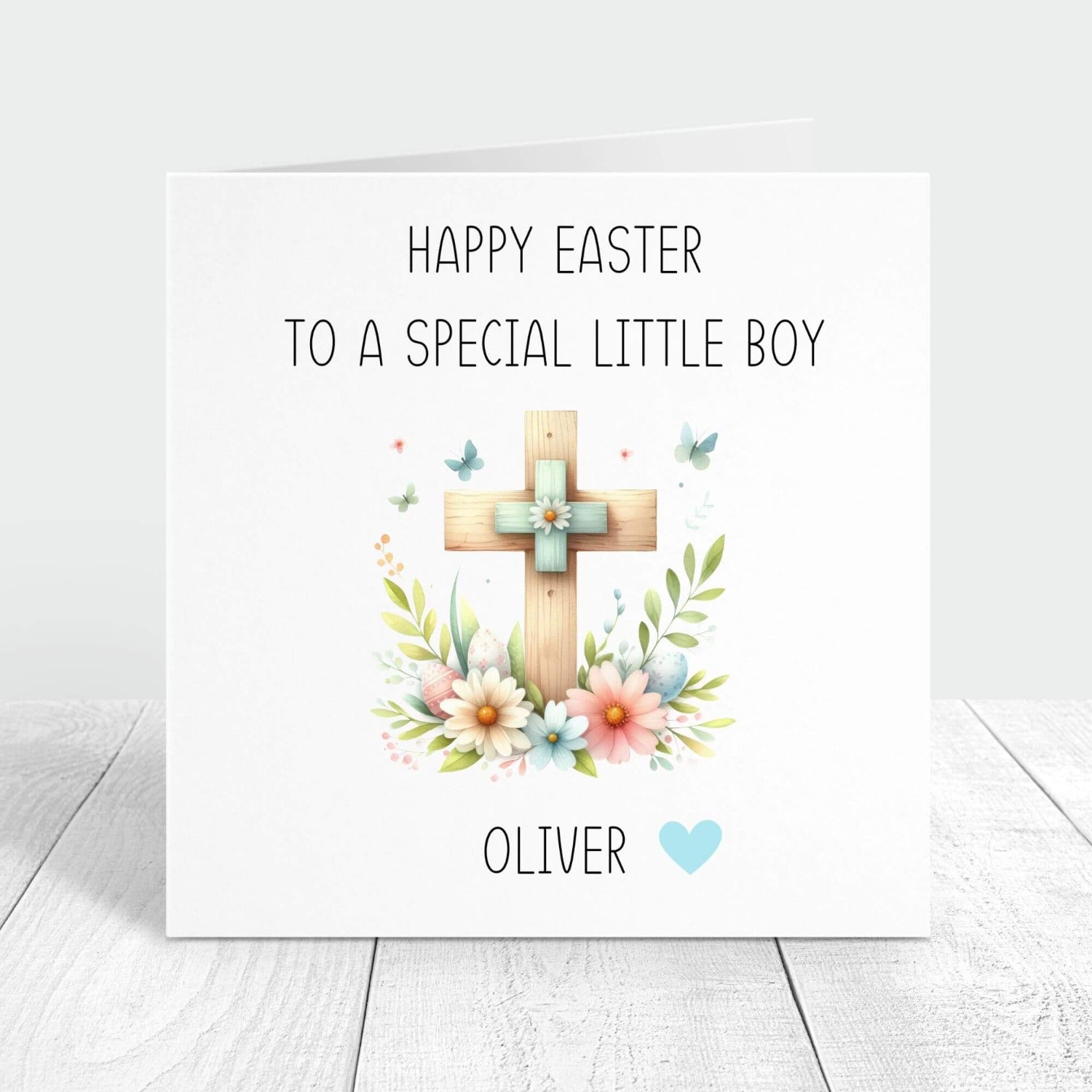 happy easter to a special little boy personalised card