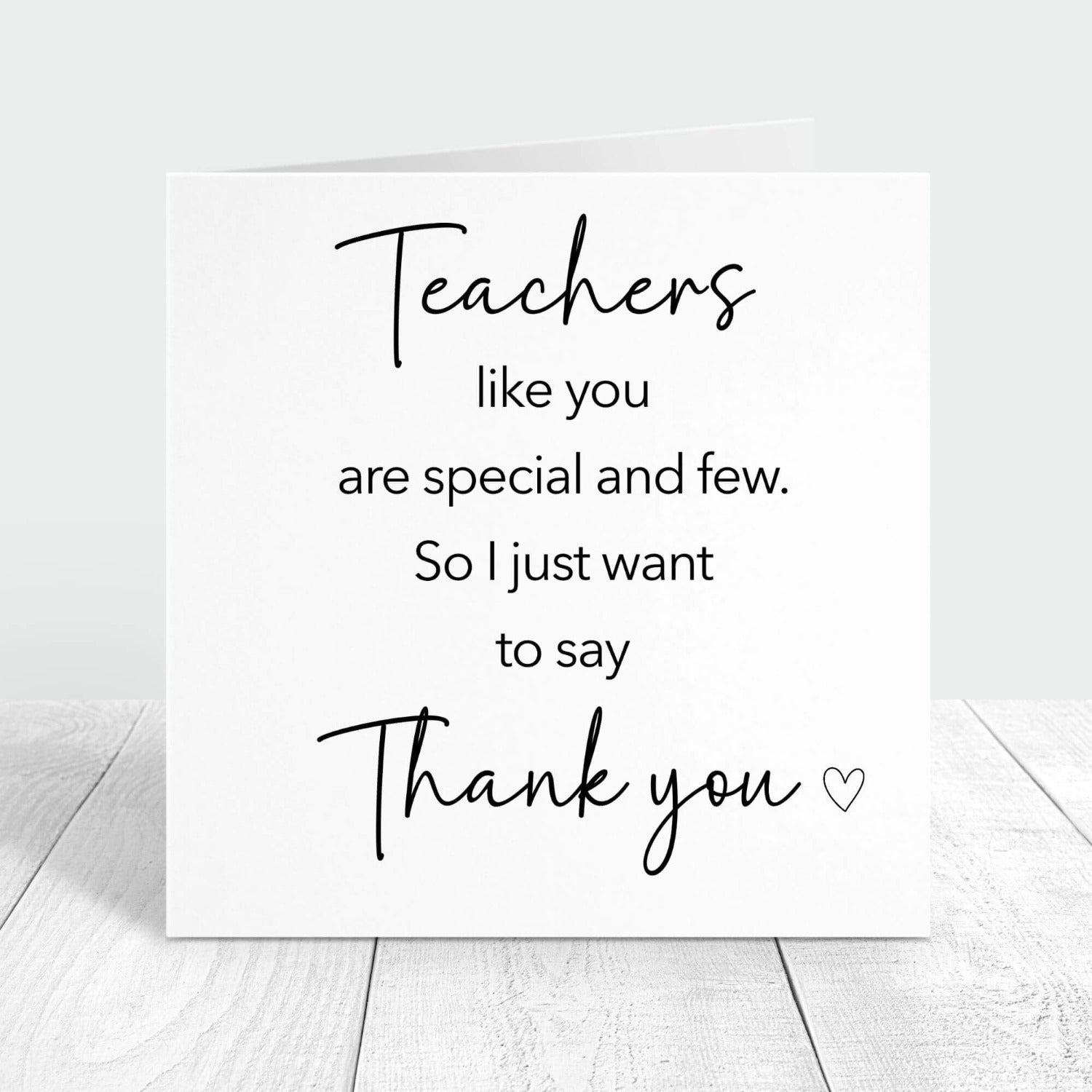 teacher appreciation personalised card