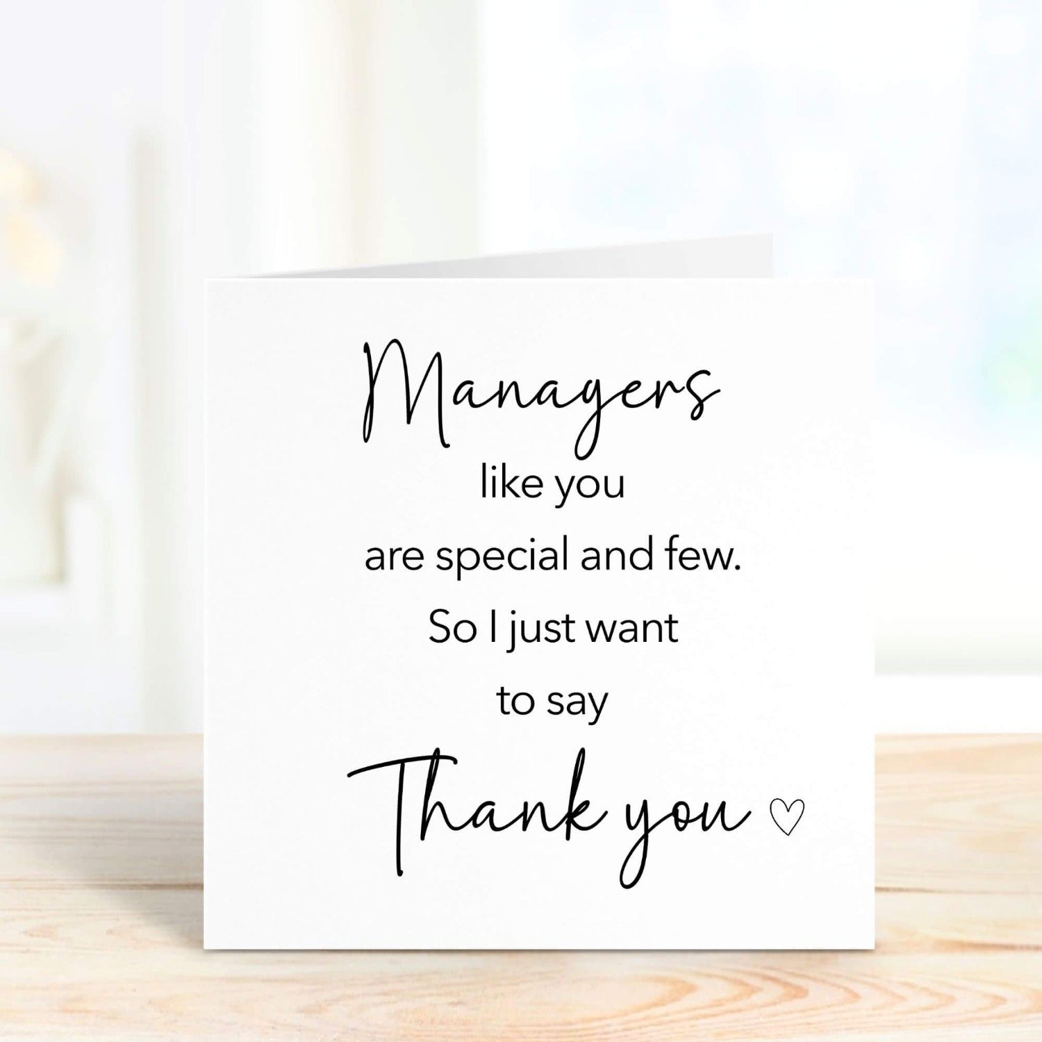 personalised appreciation gift card for managers