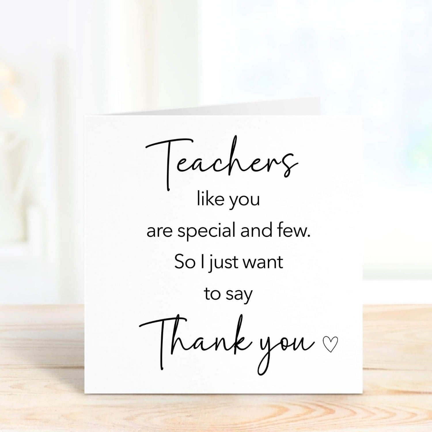 teachers like you are special and few personalised card