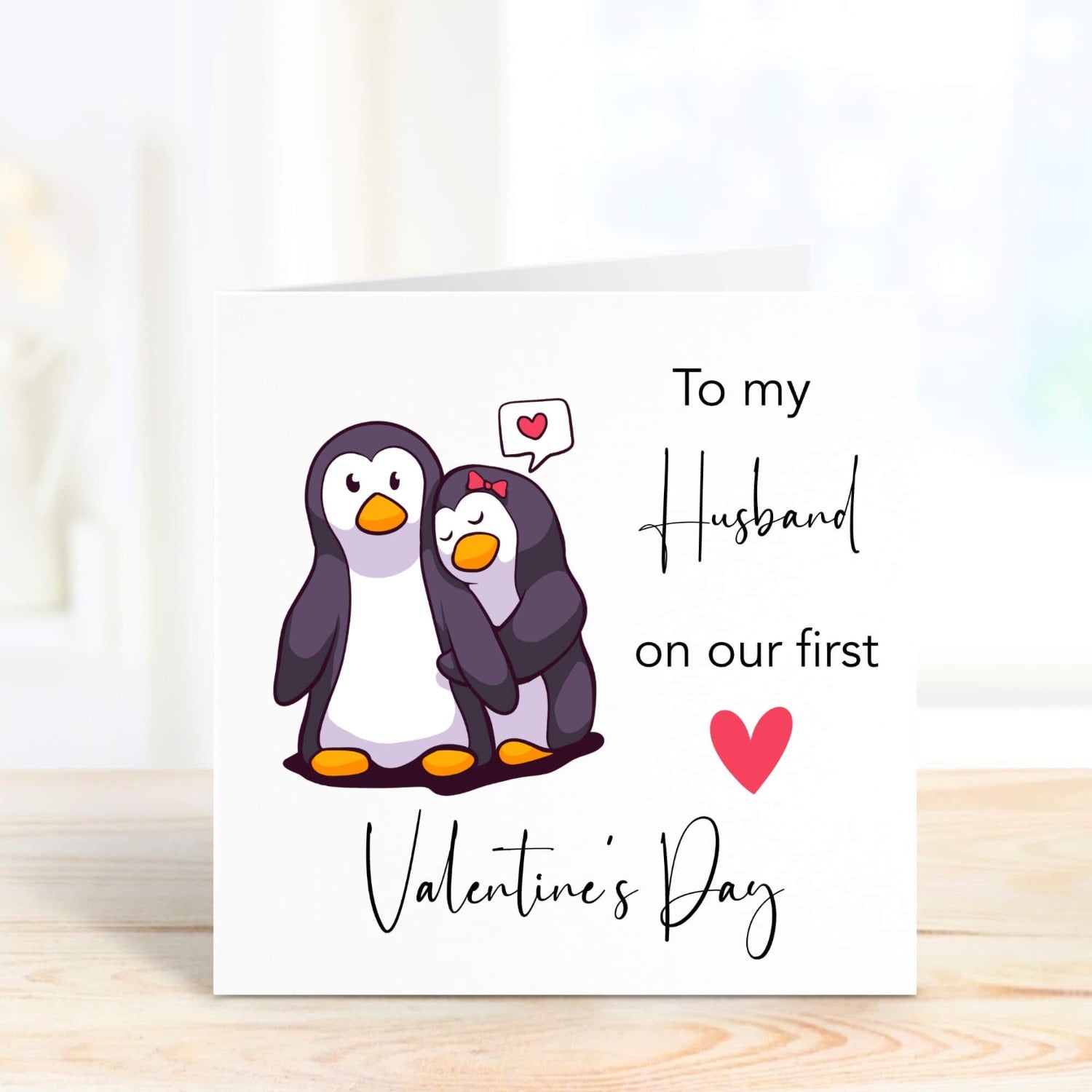 personalised valentine's day card for husband