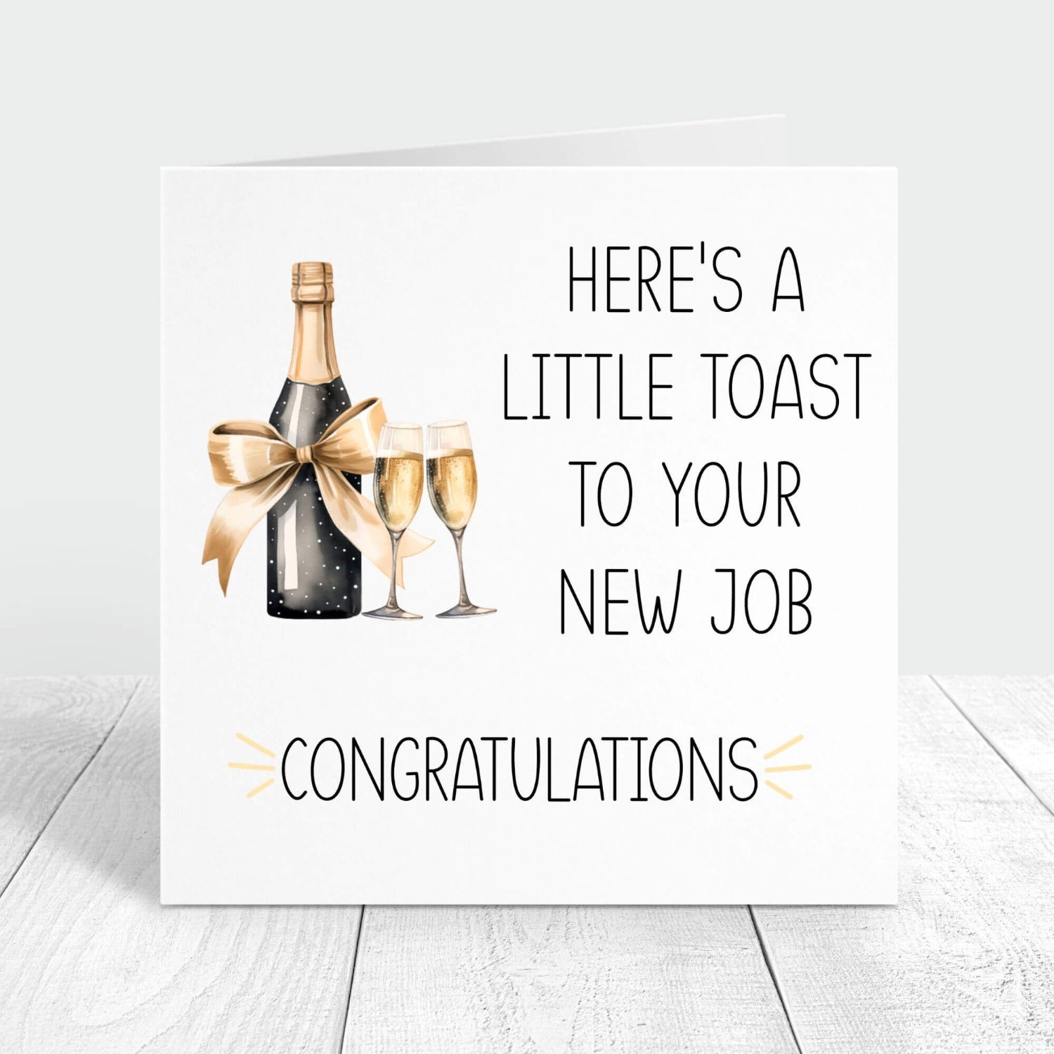 personalised new job card congratulations