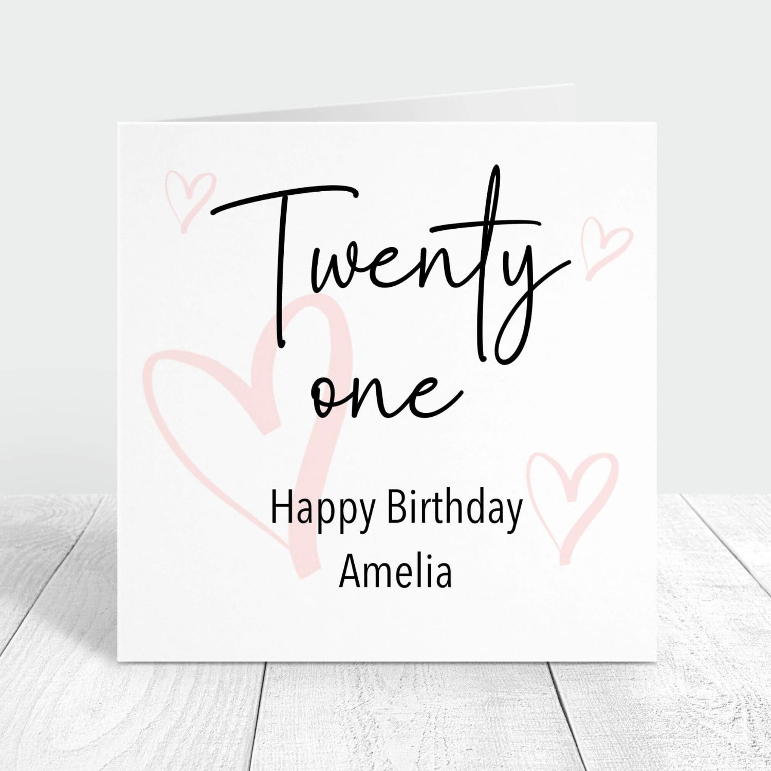 twenty one birthday card personalised