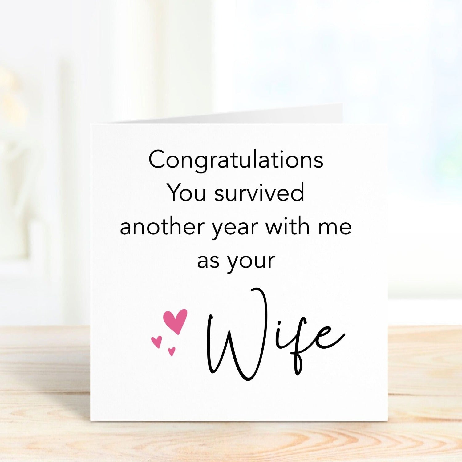 funny anniversary card from wife to husband