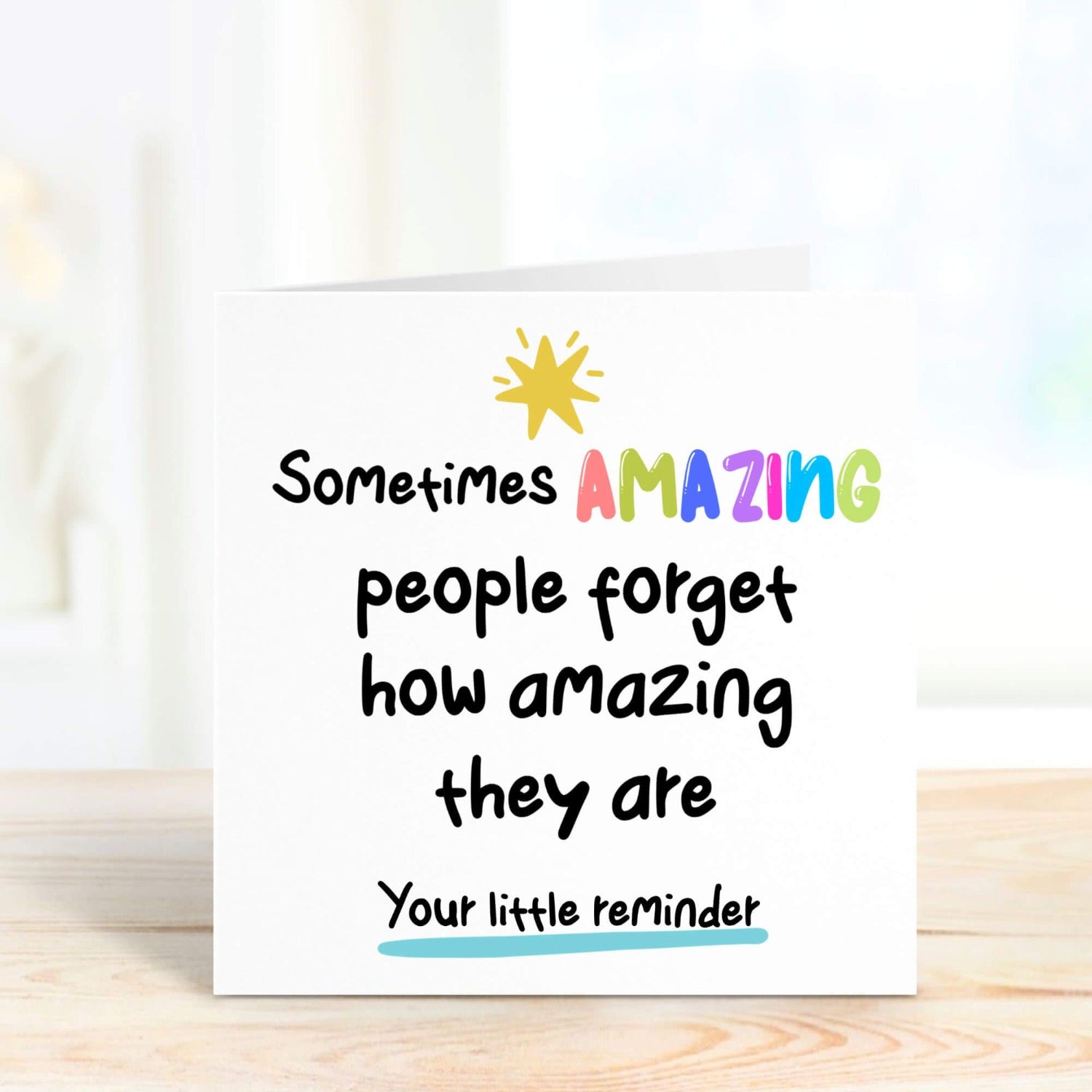 you are amazing personalised card