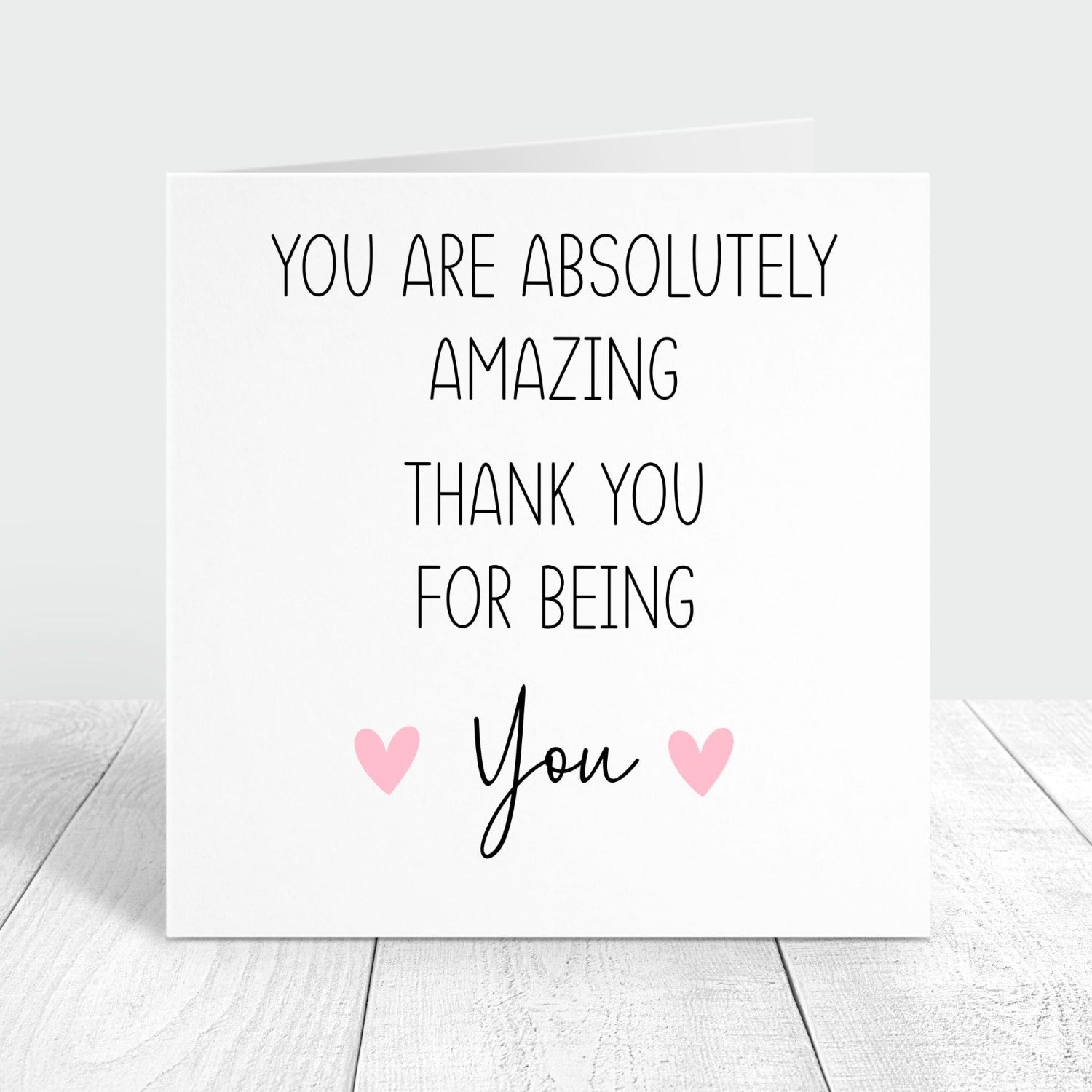 thank you for being you personalised card