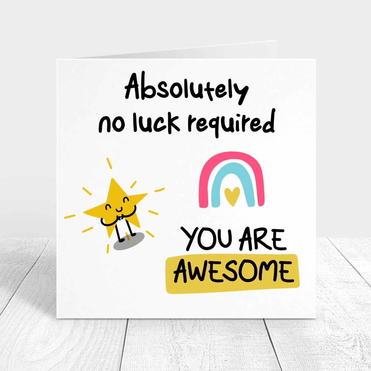 personalised good luck card you are awesome